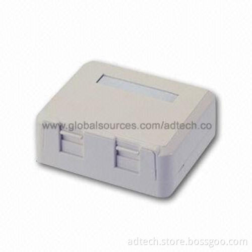 Mounting Box, 2 Port for RJ45 Keystone Jack
